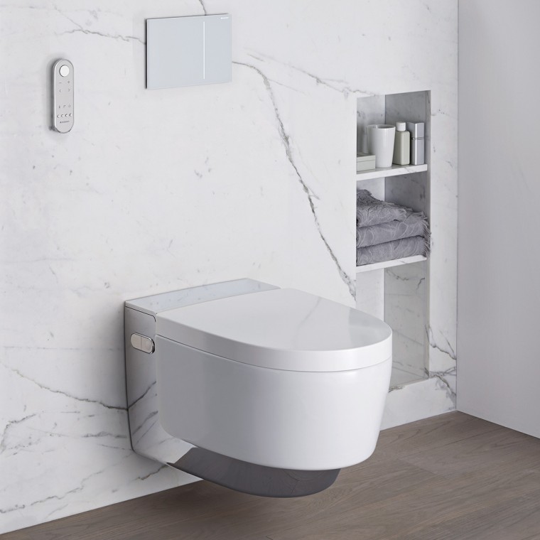 wc lavant japonais chantier avec du marbre