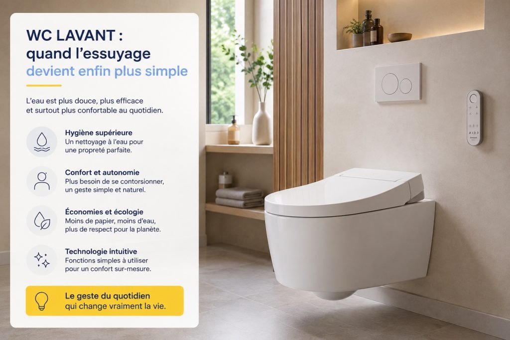 WC lavant - quand l’essuyage devient enfin plus simple
