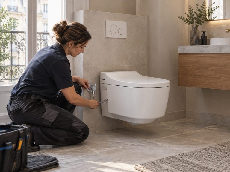 Raccorder un WC lavant à l’eau sans ouvrir la cloison