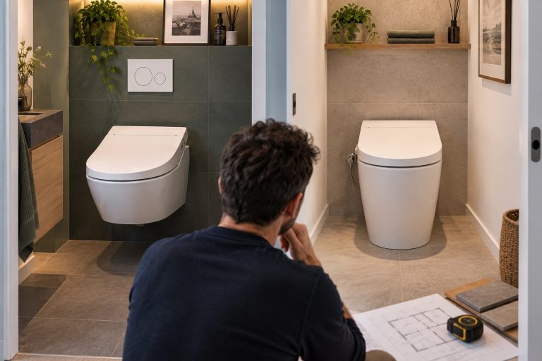 WC japonais suspendu ou au sol : le vrai critère à anticiper en rénovation